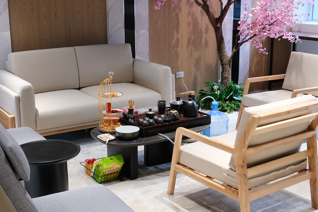 Tranquil water feature in the sanctuary